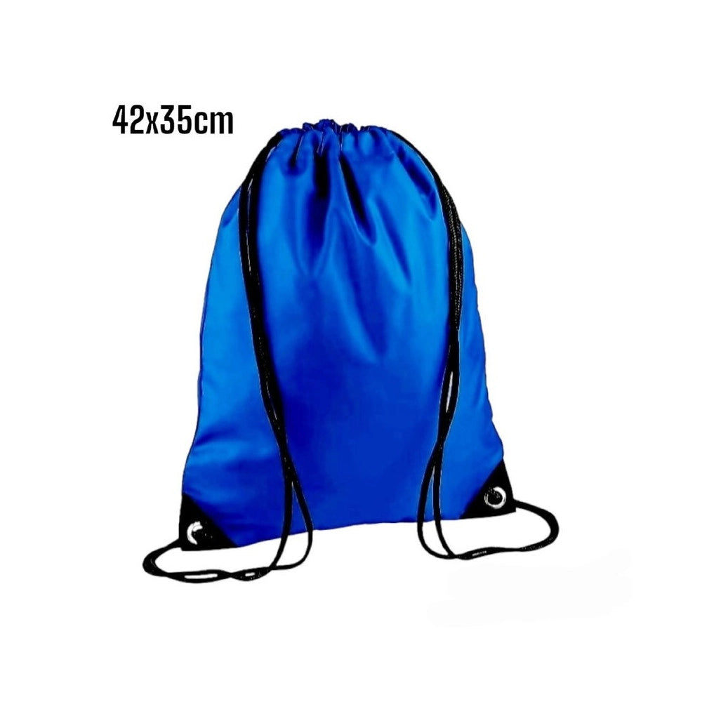 Trade Shop - Sacca Tinta Unita Zaino Con Corde Zainetto Scuola Sport Viaggi Sacca Sport - Blu Chiaro