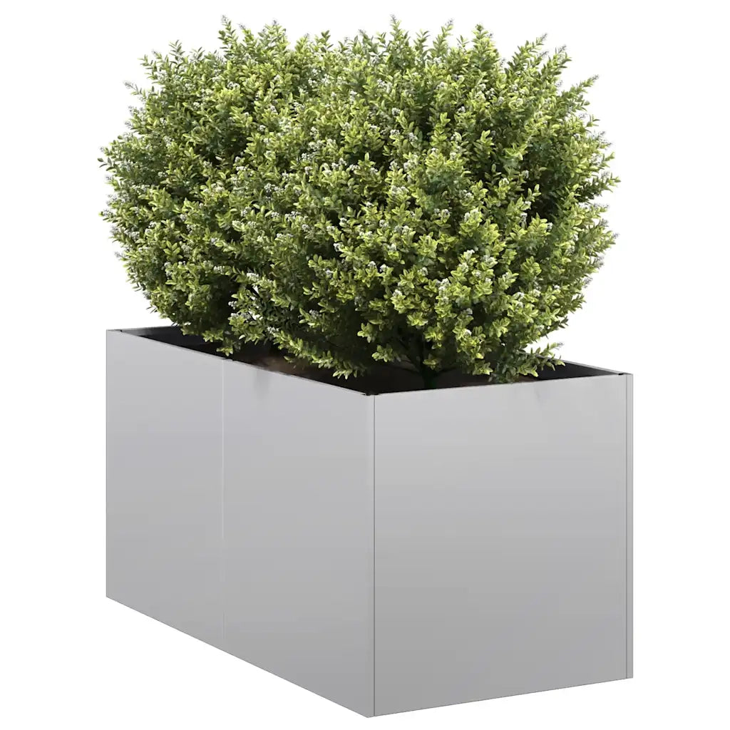 Fioriera | Cassetta per fiori | Vaso 40x80x40 cm in Acciaio Zincato