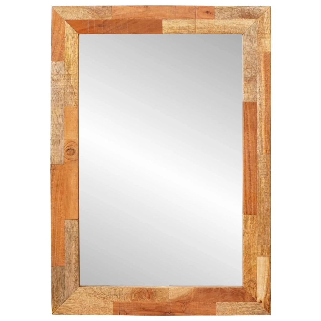 Specchio da bagno Rovere artigianale 50 x 70 x 2,5 cm