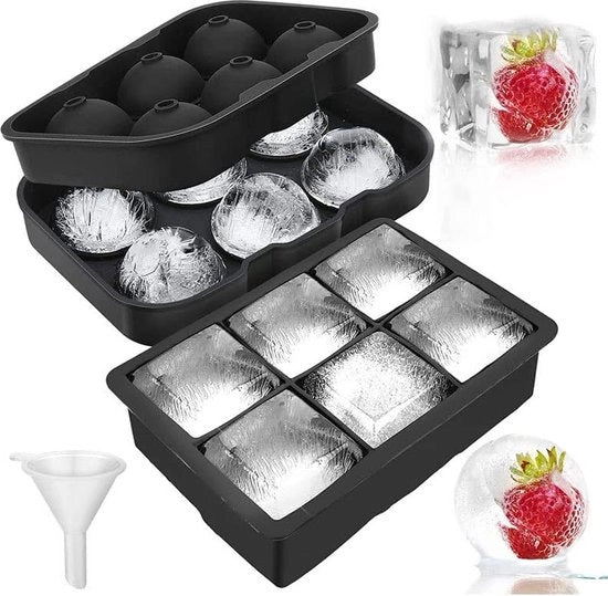 Set di blocchi di ghiaccio in silicone a forma di cubo con coperchio - BPA libero - confezione da 12 pezzi - accessori per Stanley Cup - set da 2 pezzi