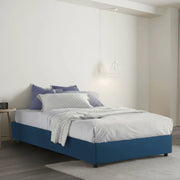Aftis, Letto Piazza e Mezza Materasso Incluso Made in Italy, blu