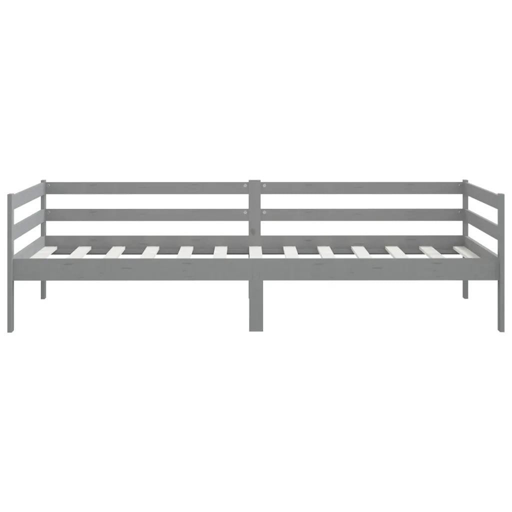 Dormeuse Grigia in Legno Massello di Pino 90x200 cm 806932