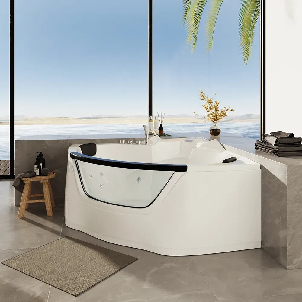 Vasca idromassaggio angolare 150x150 da interno design moderno | Bliss Eco