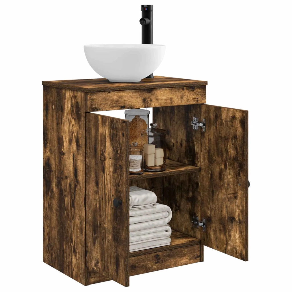 Mobile da bagno con lavabo Rovere Fumo 54 x 35 x 83 cm