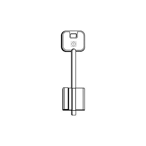 Chiave Doppia Mappa Cr 5R3 Silca Ottone Nichelato 5 Pezzi