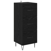 Credenza | Madia | Buffet da pranzo | Armadio da pranzo Rovere nero 34 x 34.5 x 90 cm Legno multistrato