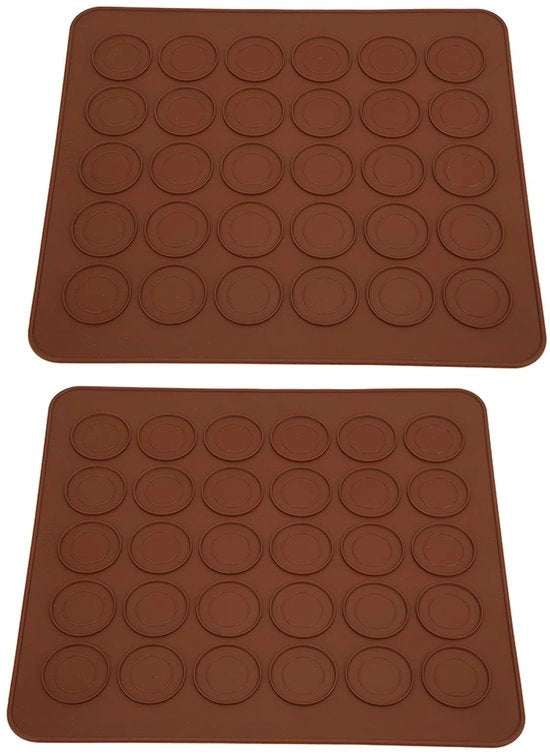 Matte da forno in silicone - 2 pezzi - Antiscivolo - Resistente al forno - 28x25cm - Materiale sicuro per alimenti