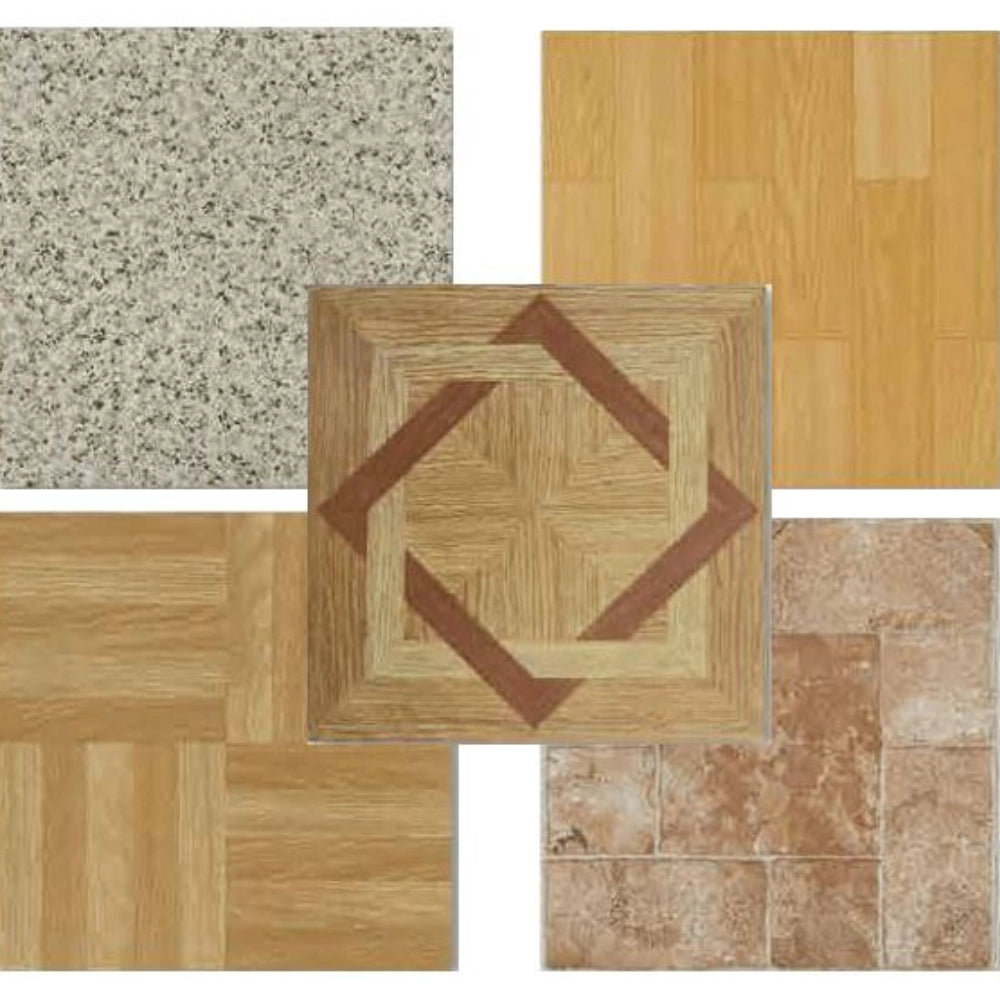 Piastrella autoadesiva pvc trama rosone 30 x 30 cm h 1,5 mm confezioni da 2 mq