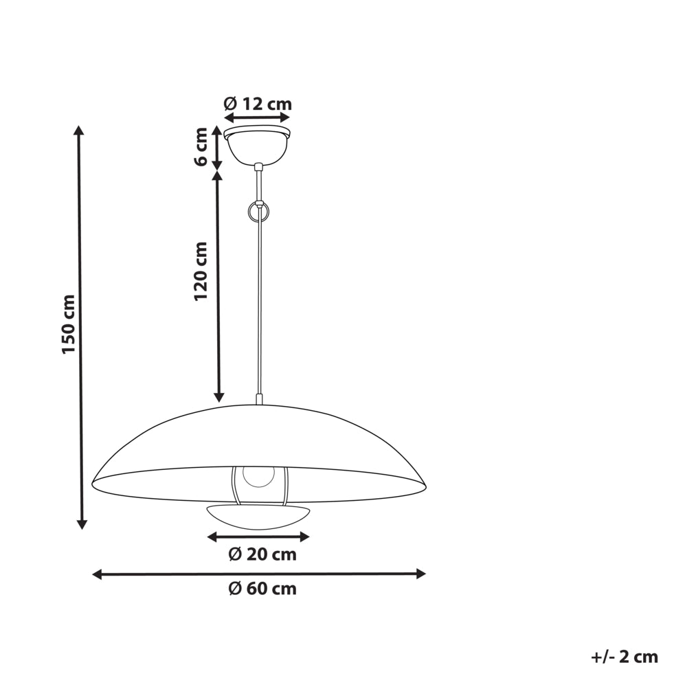 Lampada a sospensione in ottone con paralume a cupola in ferro Luce da soffitto Stile contemporaneo Accessori per la casa Fatti a mano