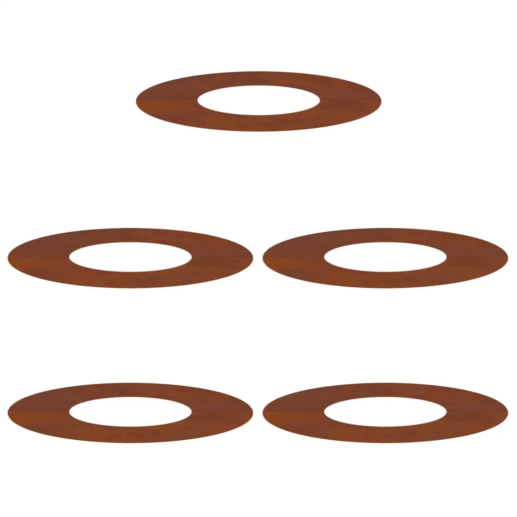 adatto per Anelli d'Albero Piatto 5 pcs Marrone Ø30 / 60 cm 873675