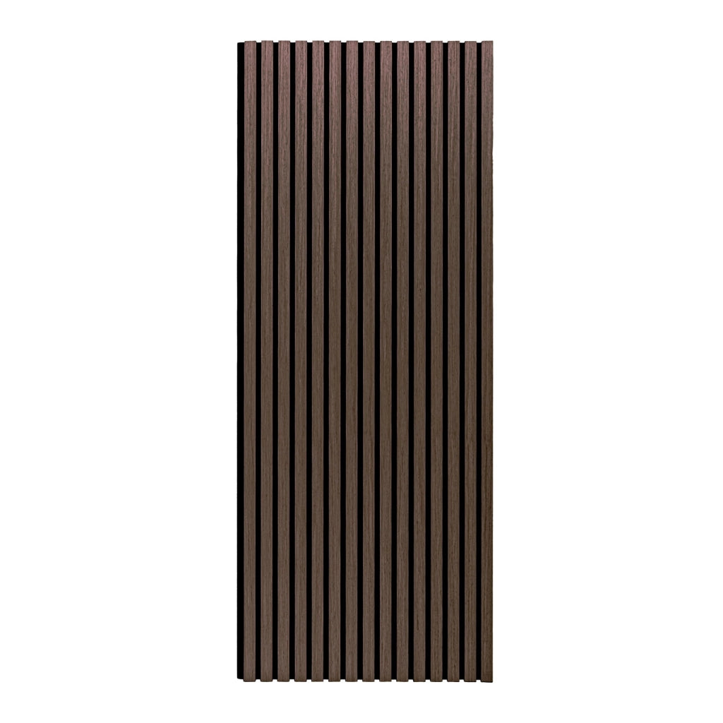 Mozart - Set di 2 pannelli fonoassorbenti decorativi in legno 235x60 cm, marrone scuro