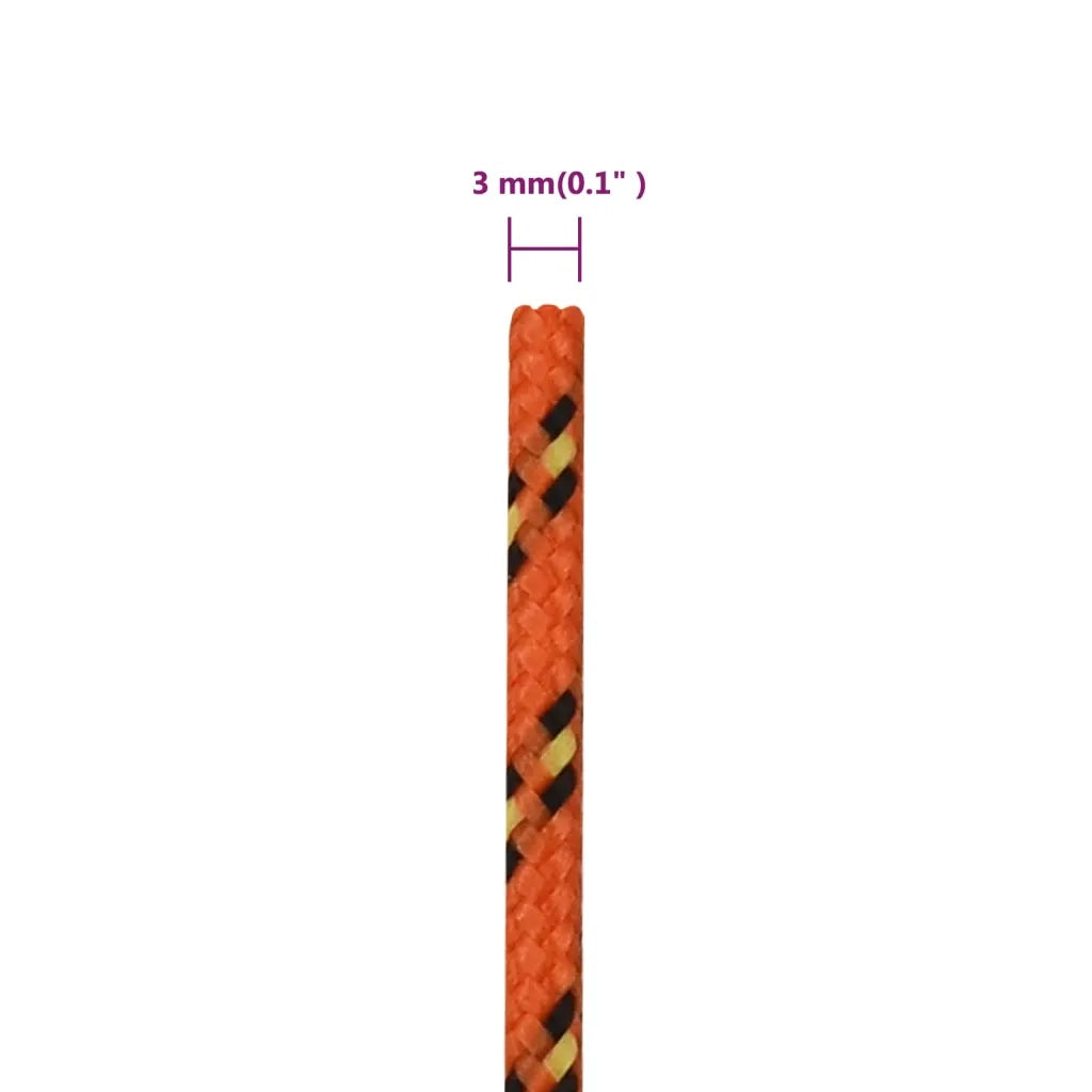 Corda per barca Arancione 3 mm 25 m in Polipropilene 152640