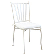 Sedia da Giardino con cuscino in Acciaio cm 41x53x90 - NEVIL