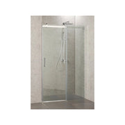 Porta Doccia Scorrevole Cristallo 8mm Cromo h190cm DELUX Trasparente 8mm,Cromo lucido,120 cm