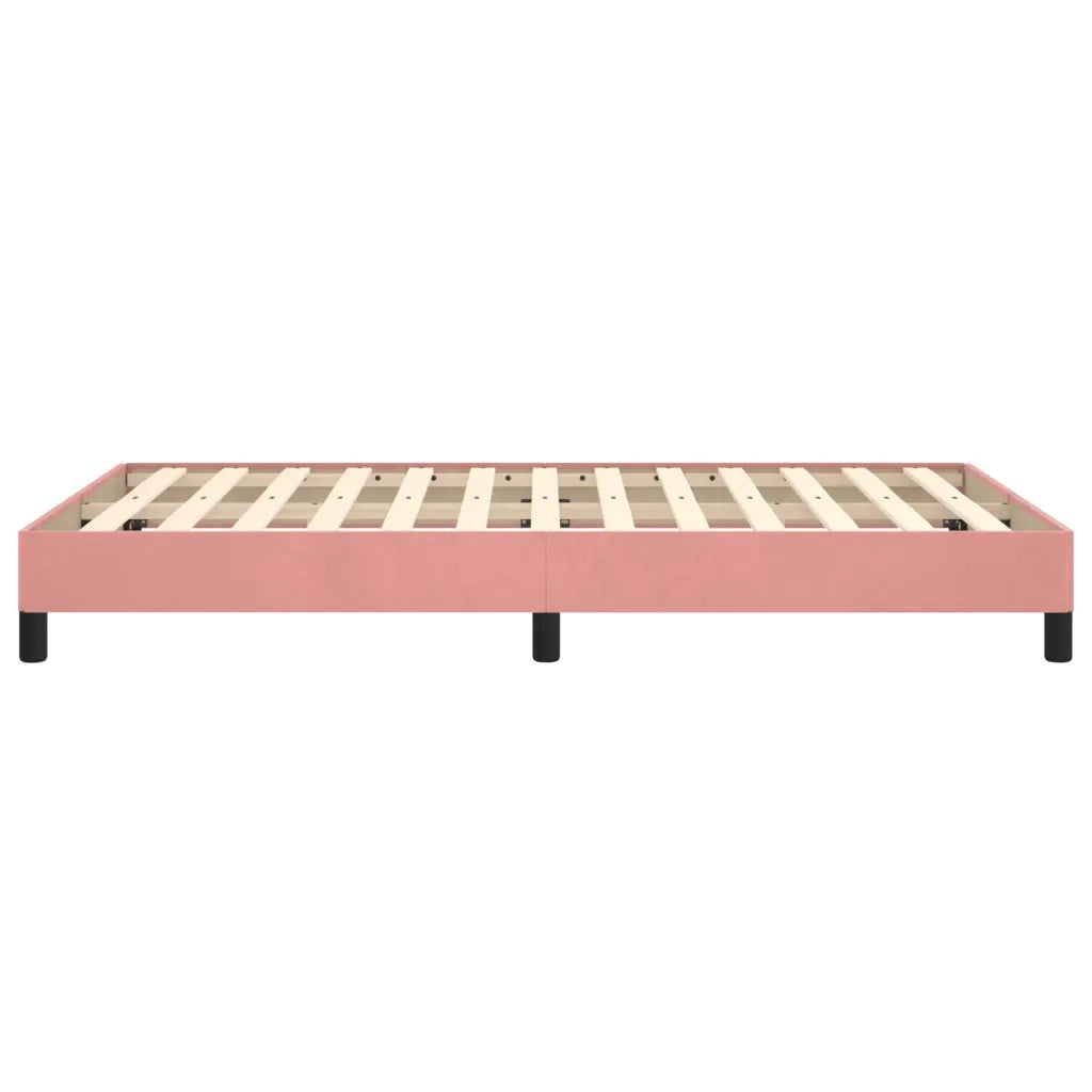 Giroletto senza Materasso Rosa 120x190 cm Velluto 379507
