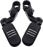 Pedaliera corta curva nera per motocicletta 32 mm per modello Touring Street Glide Road King Dyna