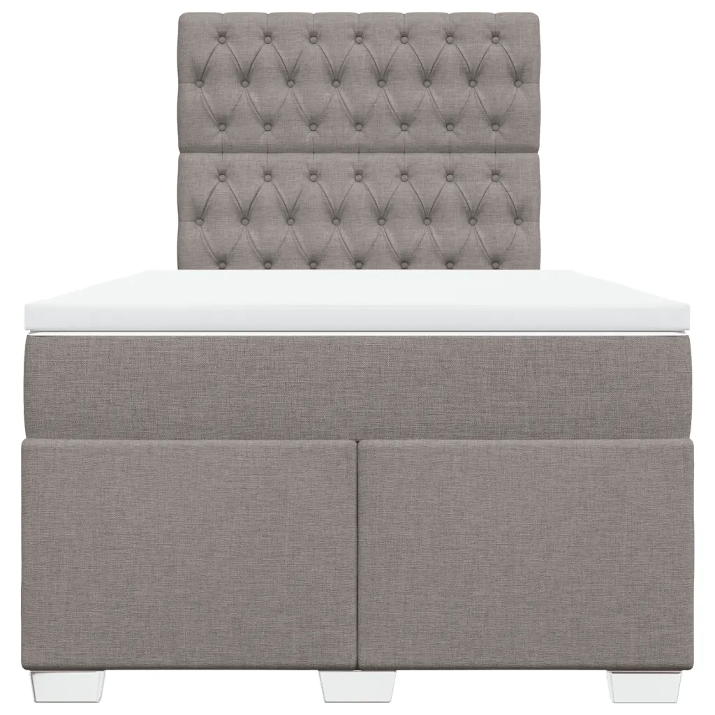 Giroletto a Molle con Materasso Tortora 120x200 cm in Tessuto 3292766