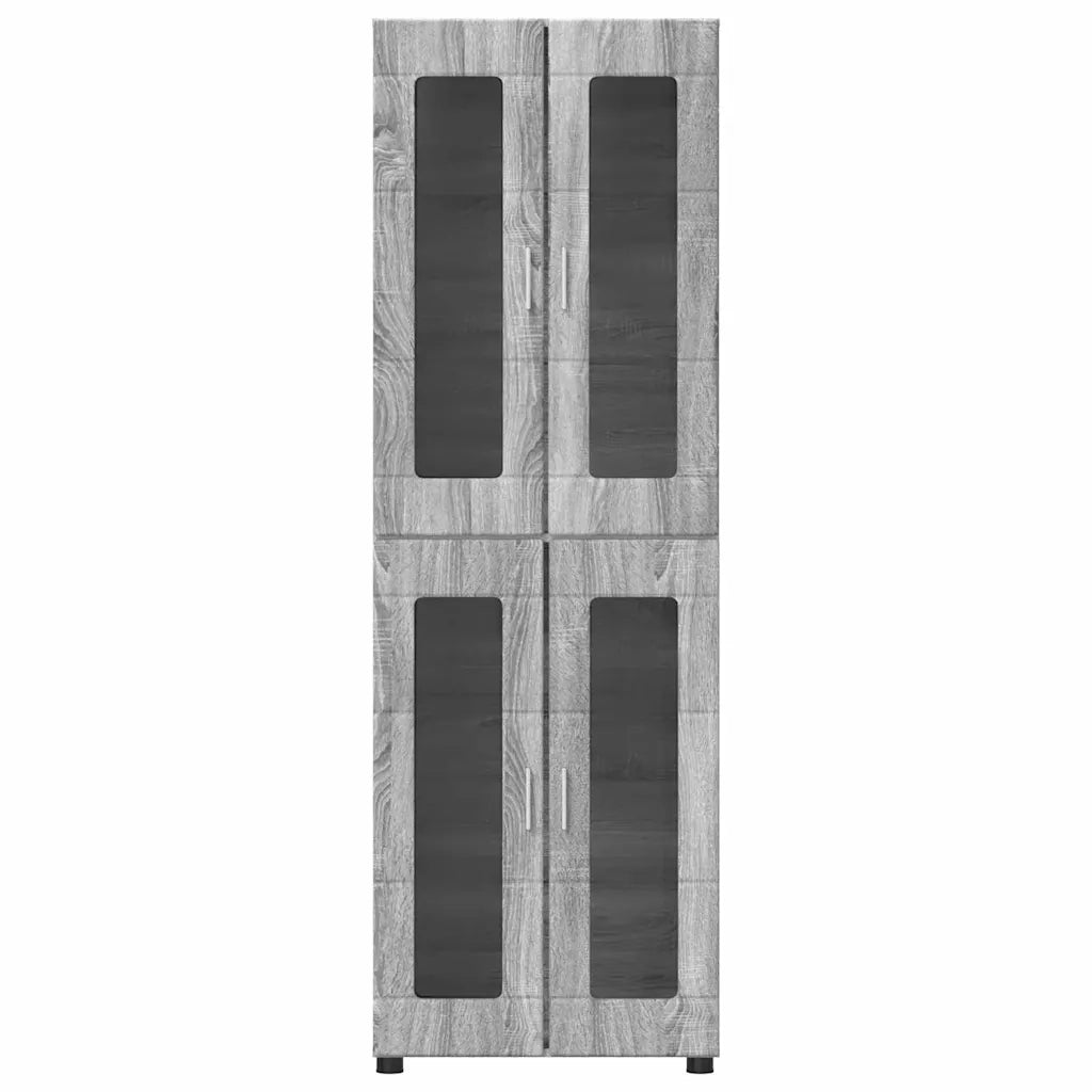 Credenza con lo scaffale FLORIN Grigio Sonoma 60 x 35 x 182 cm 3397910