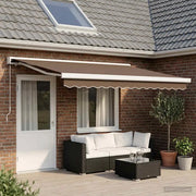 Tenda retrattile Tortora 500 × 300 cm Tela e Alluminio 3426377