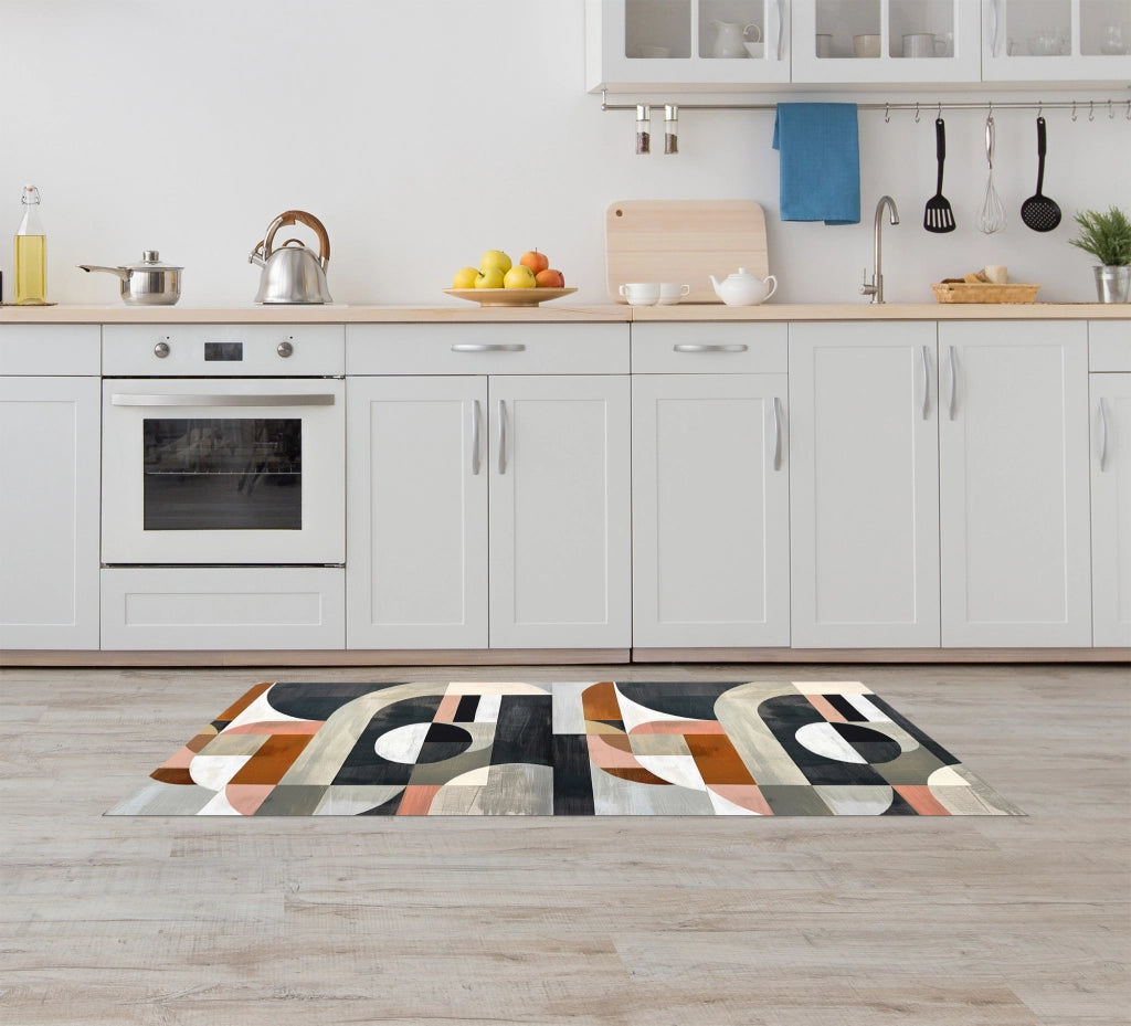 Tappeto Cucina Antiscivolo Made in Italy Passatoia Antimacchia Multiuso Corridoio Soggiorno Lavabile in Lavatrice - 50x100 - Picasso Grigia