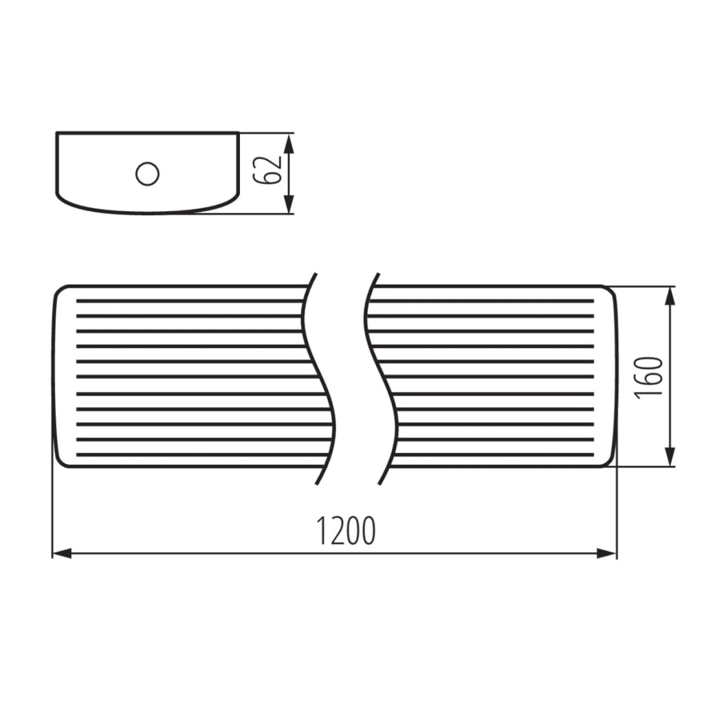 Kanlux MEBA plafoniera lineare LED 22-40W 3000-4000K bianca