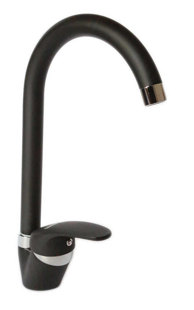 MISCELATORE RUBINETTO MONOCOMANDO X LAVELLO CUCINA CANNA ALTA COLORATI  5294X Nero 52941