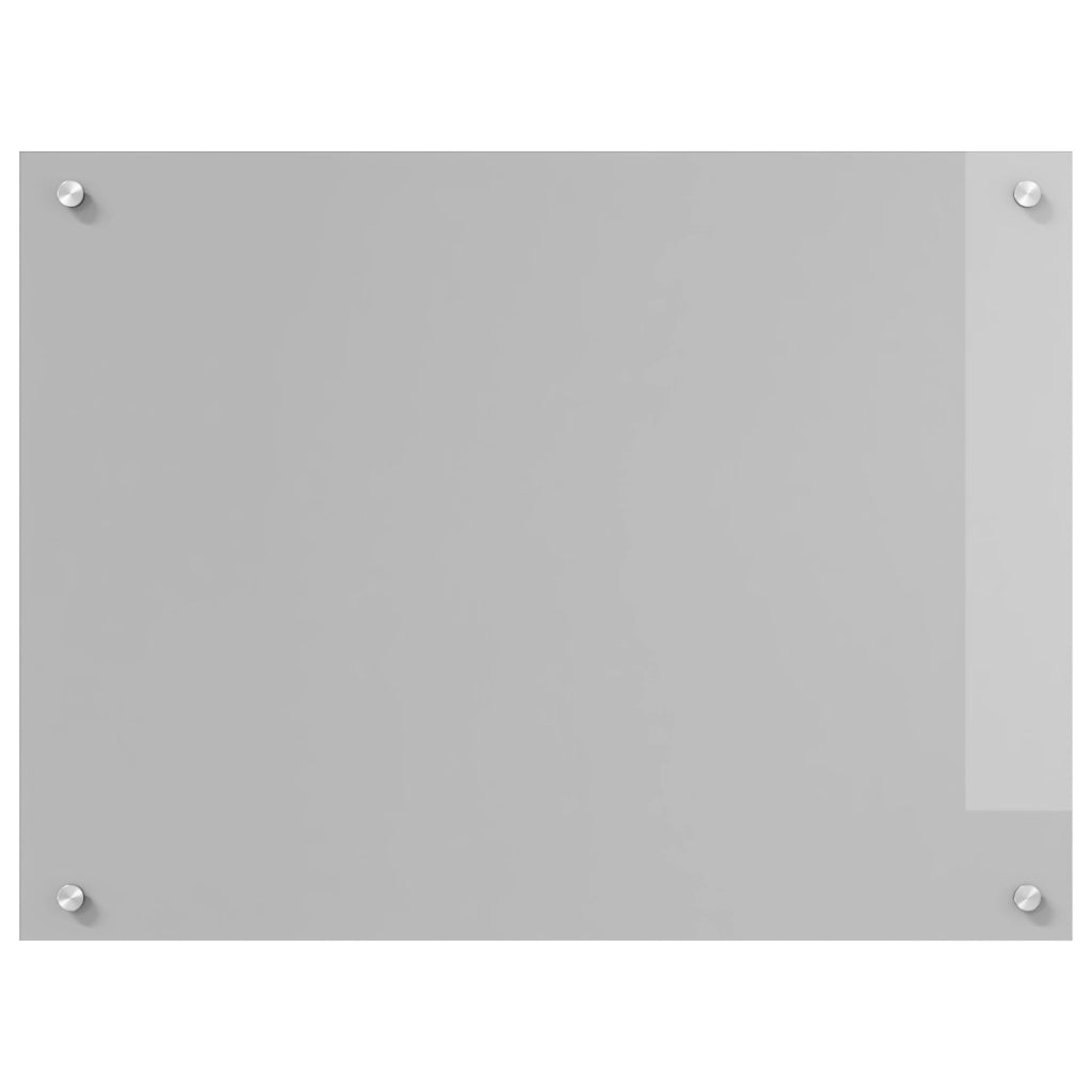 Schienale Cucina Grigio Chiaro 80x60x0,6 cm in Vetro Temperato di