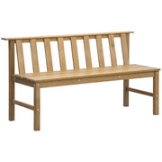 Panchina da Giardino 3 Posti ¨C zephmum ¨C Legno Massello Naturale 144x60x77 cm