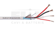 MATASSA CAVO ELAN ALLARME SCHERMATO 2X0,50+2X0,22 GUAINA IN PVC 025021 100MT