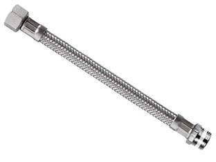 FLESSIBILE INOX PARIGI M1/2 - F1/2 FLEXCORE- - M 1/2 F 1/2 cm.25 - 5 pezzi PARIGI