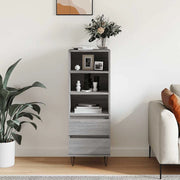 Credenza Grigio Sonoma 40x36x110 cm in Legno Multistratocod mxl 126789