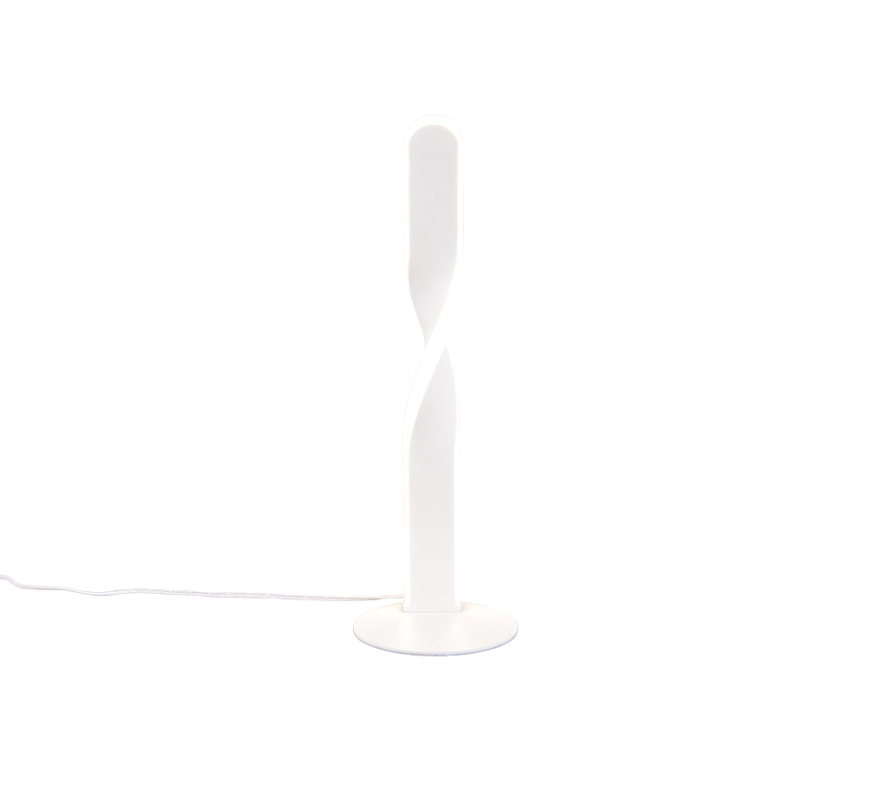 Lampada da tavolo LED, metallo, bianco, H 41 cm, Ginko