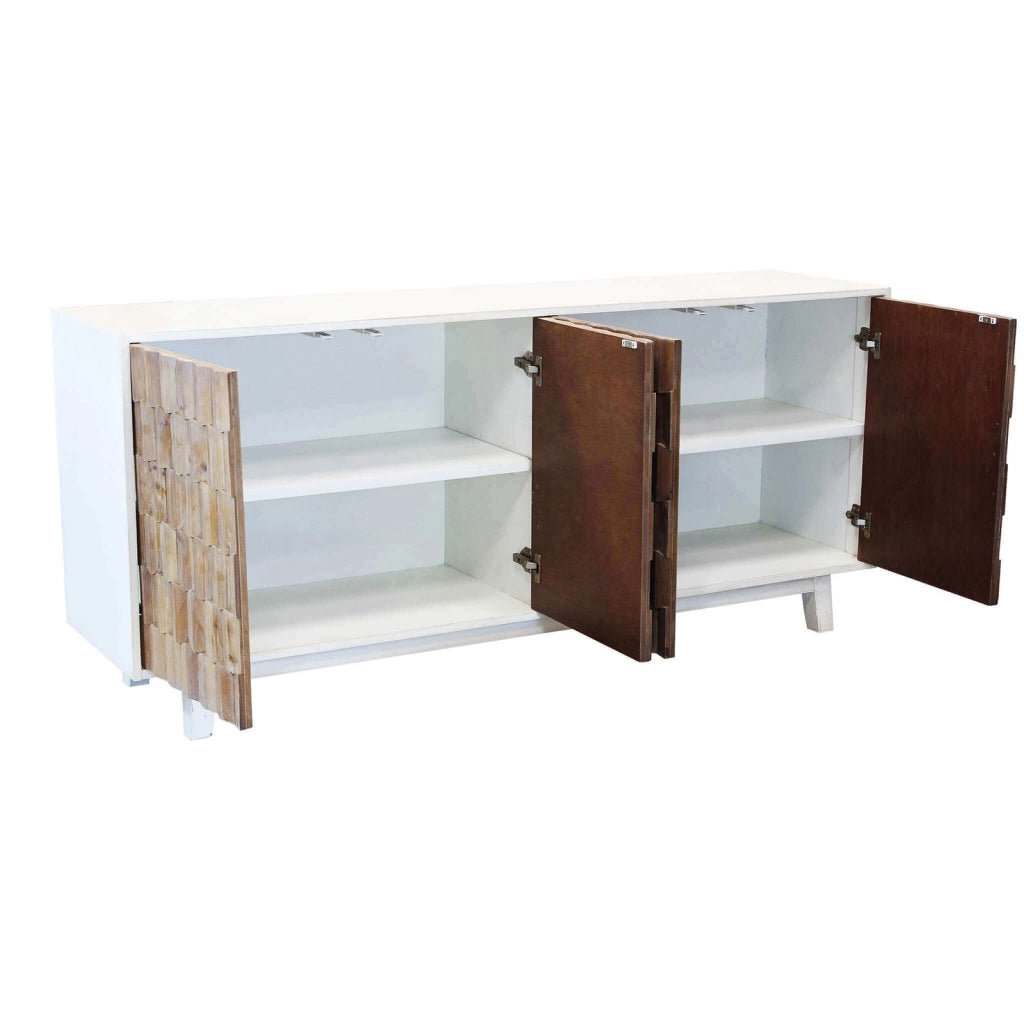 Madia Moderna con decoro in Legno cm 180x45x80 - JAMAR