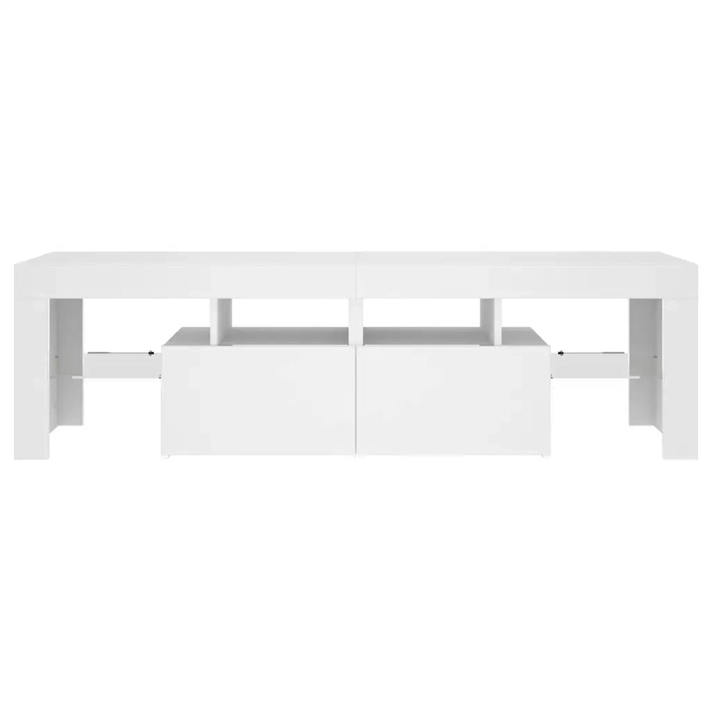 Mobile Porta TV con Luci LED Bianco 140x36,5x40 cm 804364
