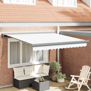 Tendone Retrattile Manuale  Bianco 350x250 cm