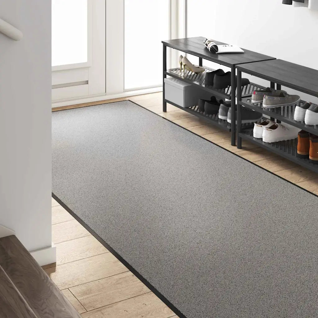 Tappetino Grigio e Nero 120 x 350 cm 100% Poliammide 4100776