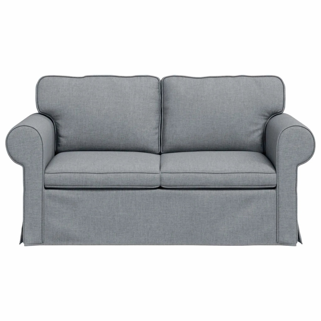 Divano Grigio chiaro 155 x 82 x 80 cm Tessuto