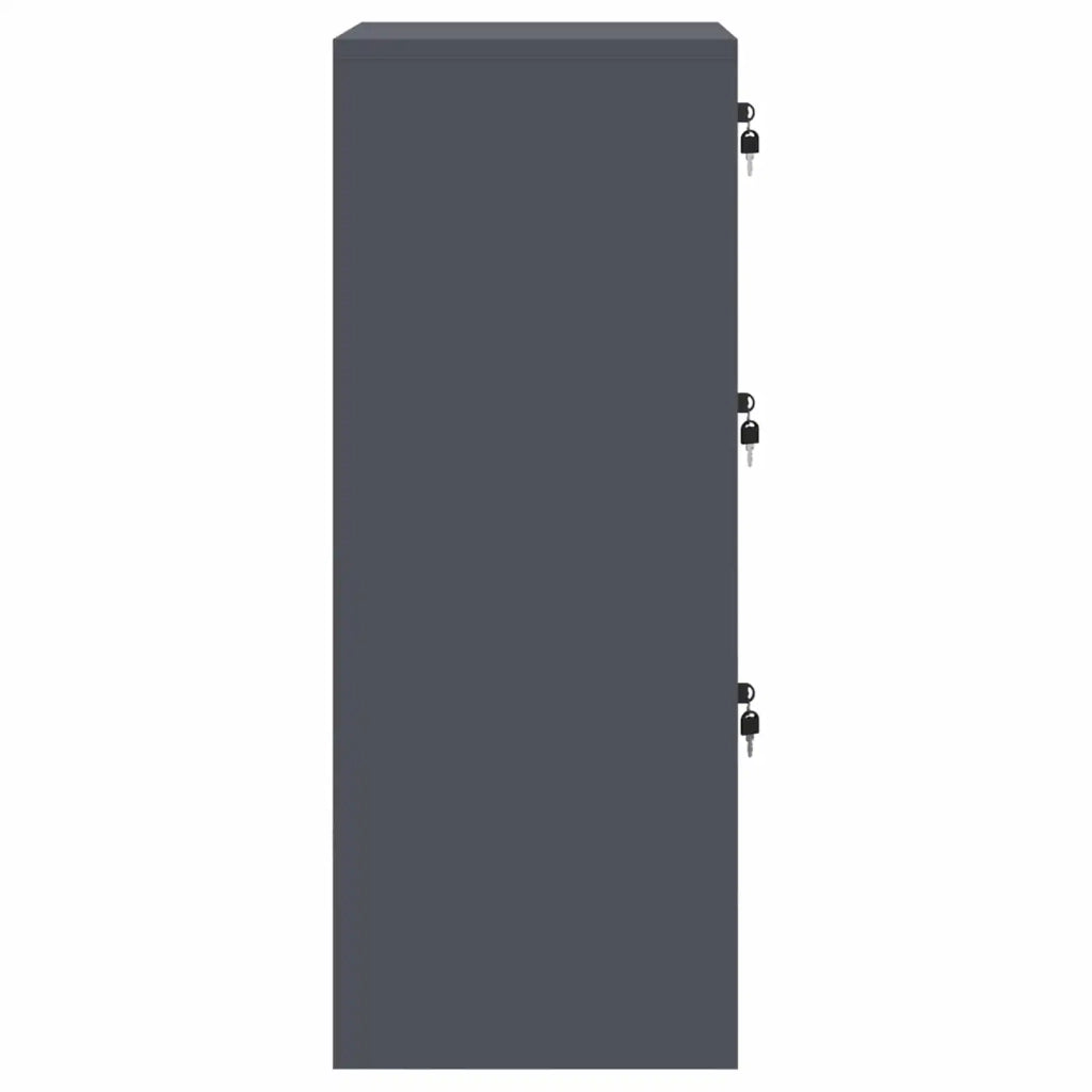 Armadio per File con cassetto Antracite 45,5 x 42 x 106,5 cm 891618