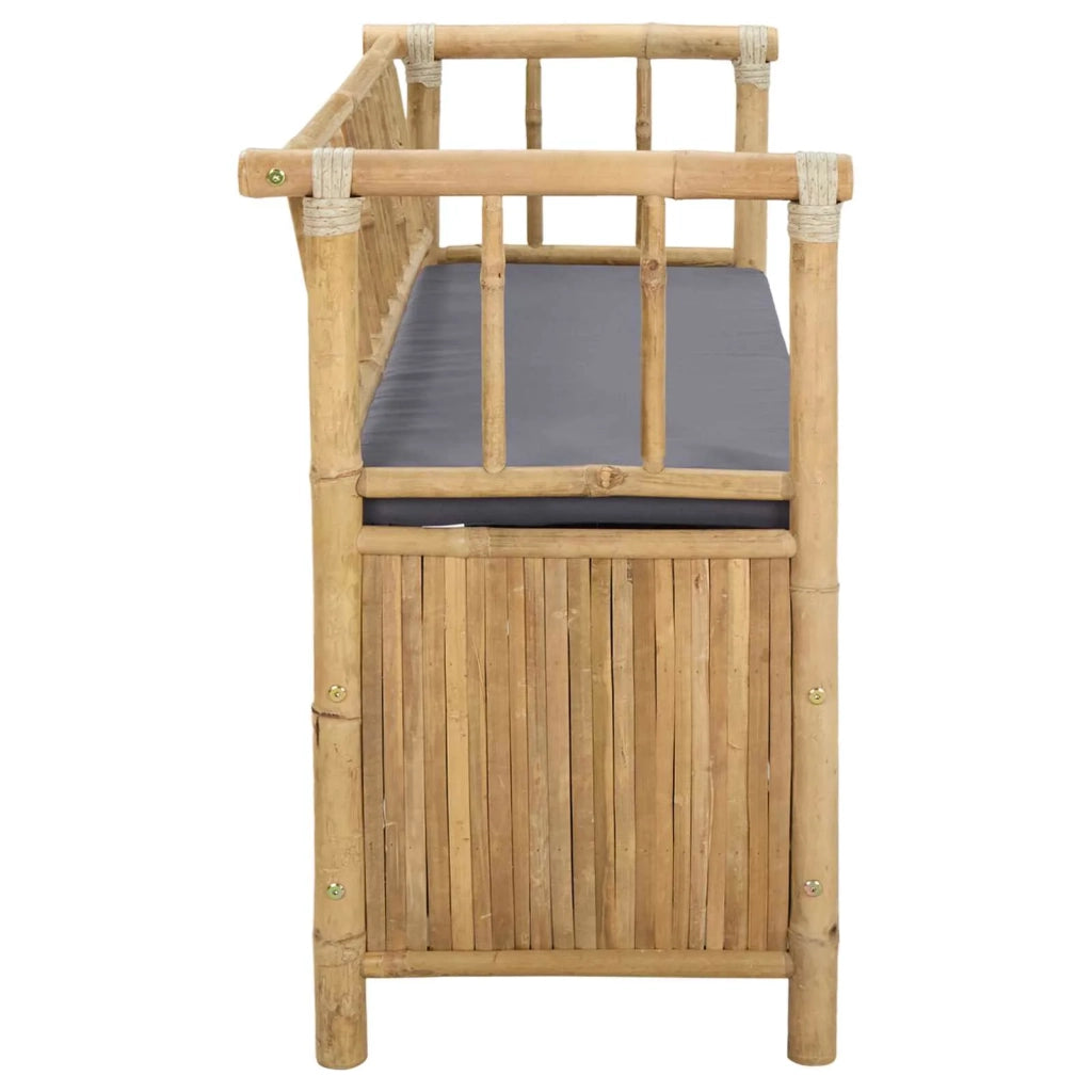 Panca da Giardino con Contenitore Naturale 110 x 47 x 80 cm 42028077