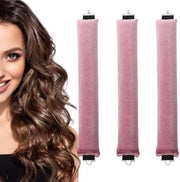 3 pezzi di Tondi senza calore per capelli ondulati, senza calore, per capelli lunghi e medi, tondi notturni senza calore per onde grandi, stecchi flessibili in flanella morbida con gancio.
