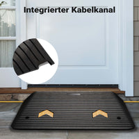 Rampa in gomma per marciapiede e soglia 901,7x619,8x101,6 mm max 50 t con elementi riflettenti