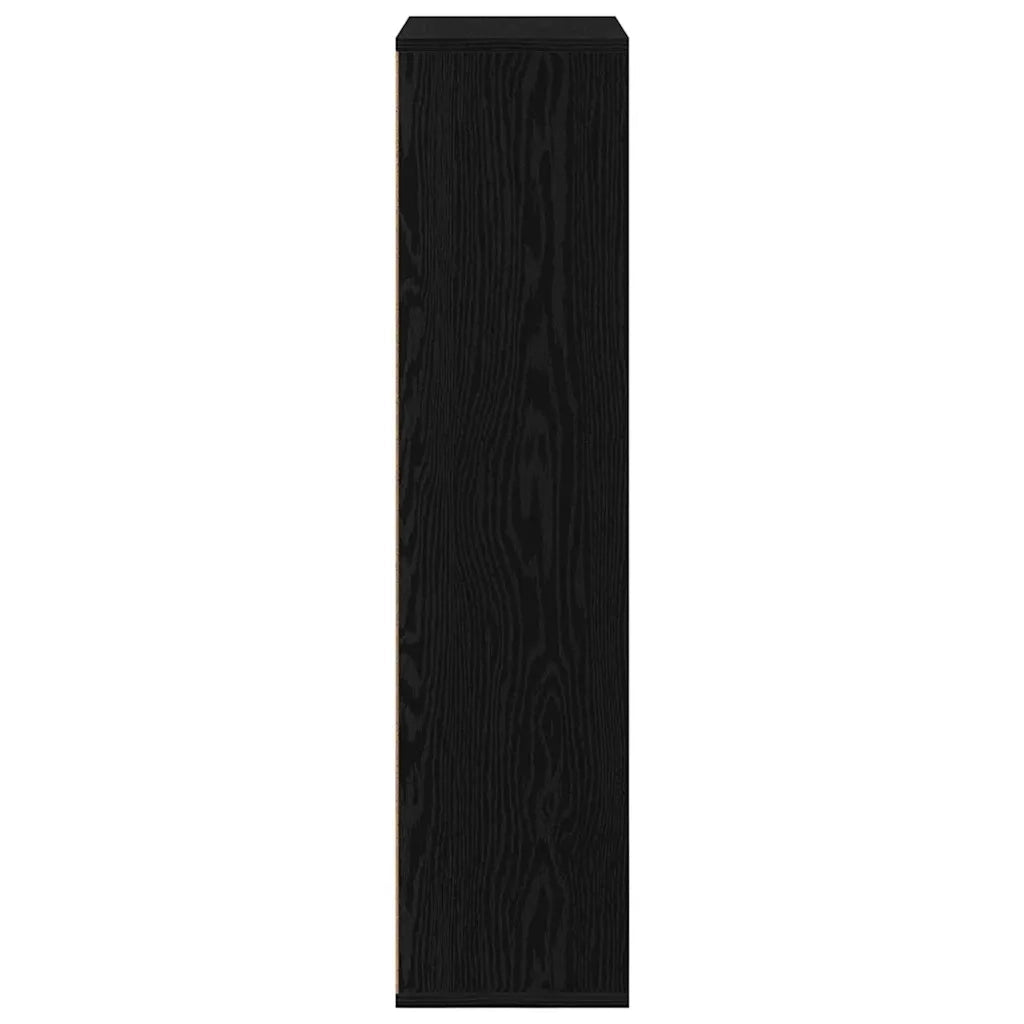 Libreria-Scaffale per Libri-Mobile di Stoccaggio Rovere Nero 50 x 25 x 102 cm