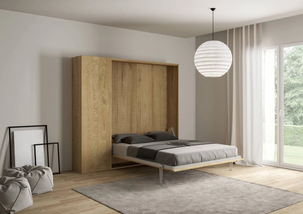 Letto Matrimoniale a Scomparsa Salvaspazio Kentaro H210 cm Marrone