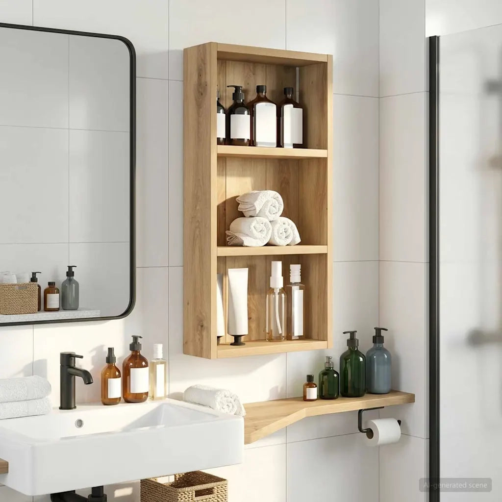 Armadio da bagno a muro Rovere Artigianale 30 x 10 x 60,5 cm 889326