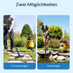 Aspiratore per laghetti/piscine Aspirafango 1400W Funzionamento a secco/umido Svuotamento automatico