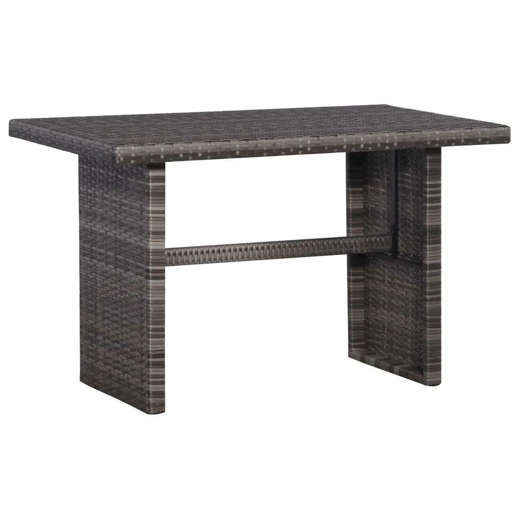 Set da Bistrot 3 pz con Cuscini in Polyrattan Grigio cod mxl 35120