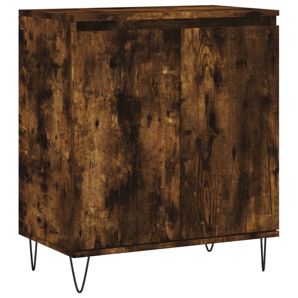 Credenza Rovere Fumo 60x35x70 cm in Legno Multistrato 827161