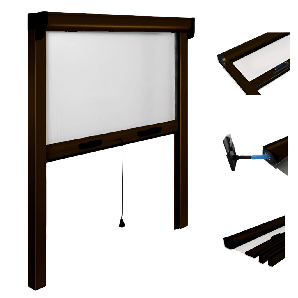 ZANZARIERA IRS OPERA 140X240 CM VERTICALE BRONZO