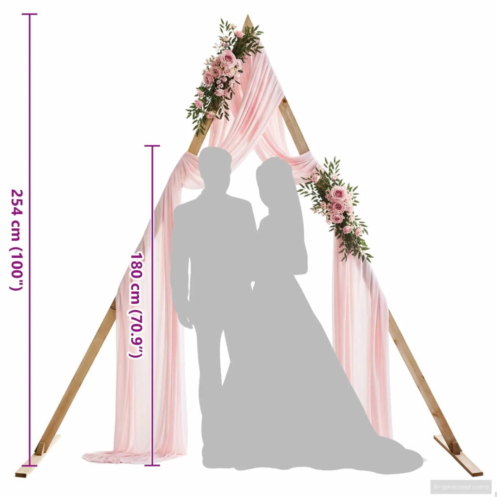 Arco Nuziale Marrone Chiaro 202 x 95 x 254 cm CFW7541226