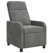 Poltrona reclinabile Grigio Scuro Velluto (V) 42035110